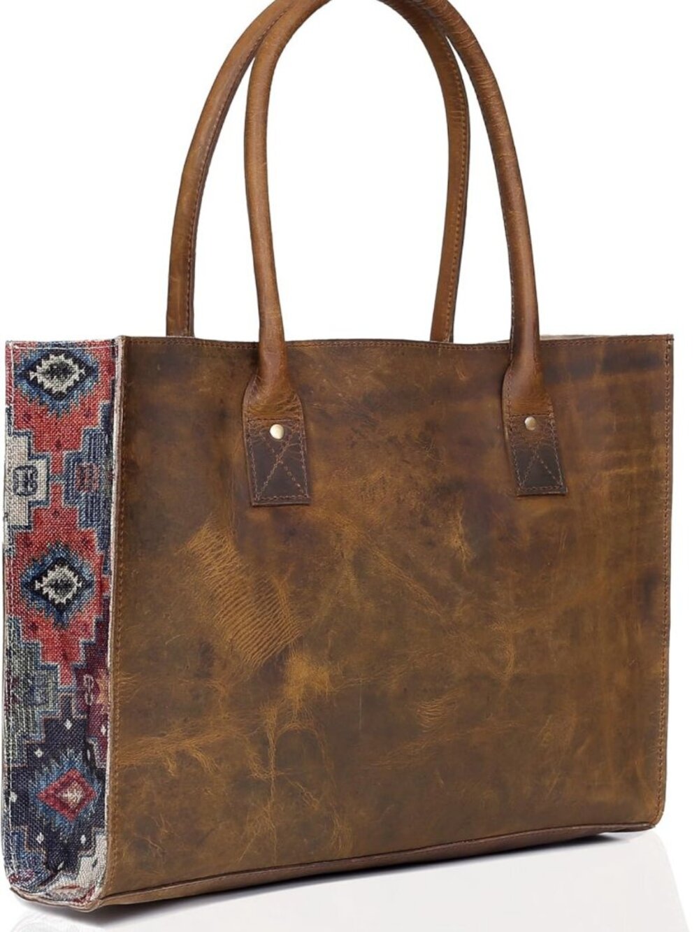 Stylish Leather Tote Shoulder Bag for Women - Versatile Travel Purse & Messenger